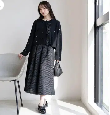 neige 자카드 스커트 미사용 새상품