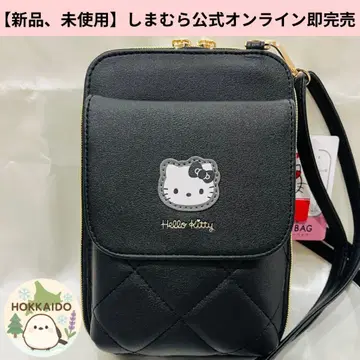 [ 새상품, 미사용 ] Hello Kitty 스마트폰 숄더백 블랙