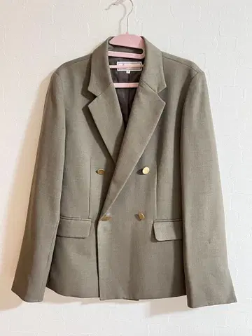 로페 피크닉 베이지 더블 브레스트 자켓 38