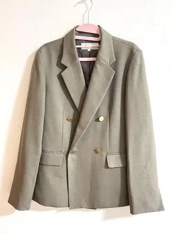 로페 피크닉 카키 더블 브레스트 자켓 38