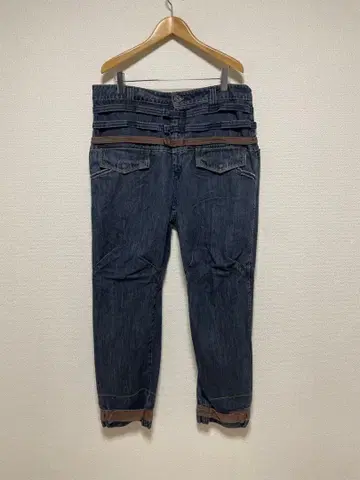 90s MARITHE FRANCOIS GIRBAUD 데님 다중 벨트