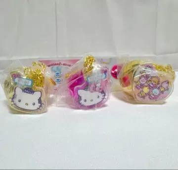 헬로키티 x 마츠켄 미러볼 포함 키링 3종 세트