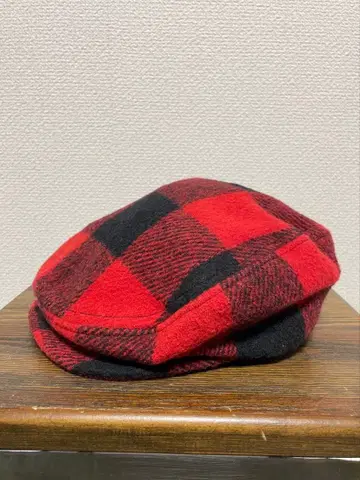 90s USA제 버팔로 체크 울 소재 헌팅 캡