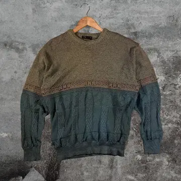 구제 의류 상의 스웨터 니트 멀티 컬러 긴팔 남성용 여성용 가을 겨울