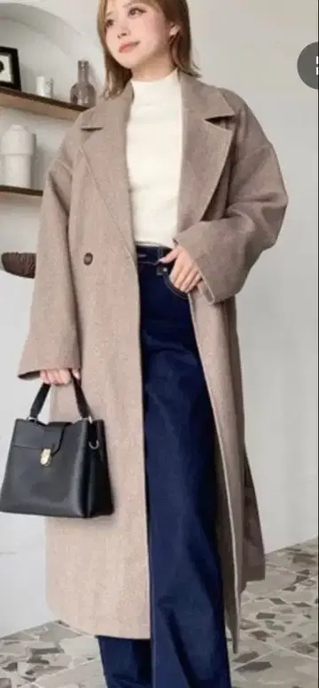 롱 체스터 코트 moment+