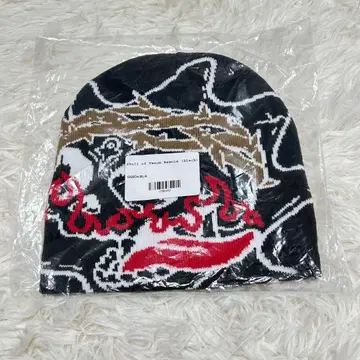 미사용 새상품 글로우갱 니트 모자 비니 GG634-BLK