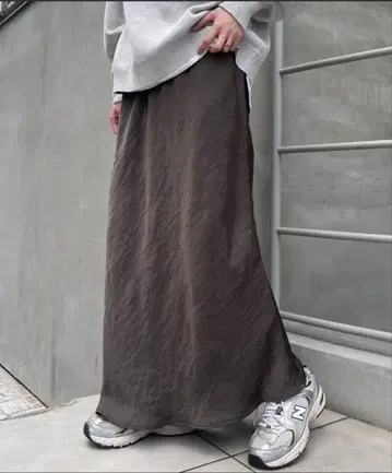 CIAOPANIC TYPY 스타일업 새틴 스커트 그레이