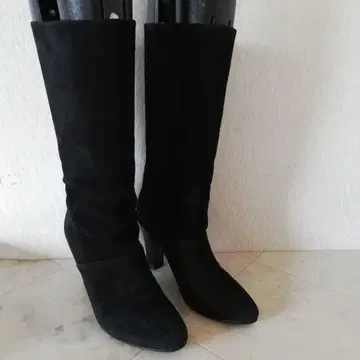 EIZO 에이조 천연 가죽 스웨이드 미들 부츠 23cm