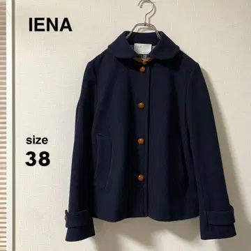 [ 이에나 ] 멜톤 숏코트 P코트 네이비 M