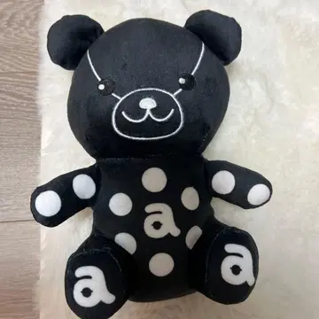 ARCHIVIO 블랙 컬러 폴카 도트 곰 봉제 인형