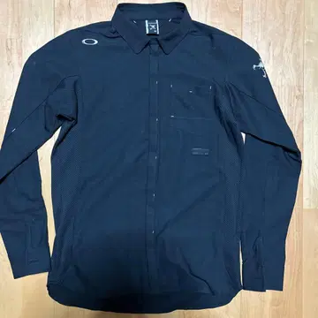 OAKLEY 스컬 오클리 현행 모델 L 사이즈 피케 셔츠 긴팔 셔츠