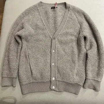 드로어 울 보아 가디건