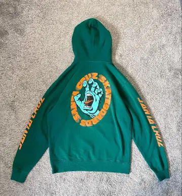 산타크루즈 스크리밍 핸드 그린 소매 프린트