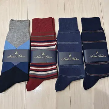 브룩스브라더스 남성용 삭스 25-27cm 4족 세트