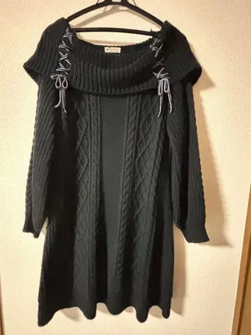 axes femme 니트 원피스 긴팔 튜닉