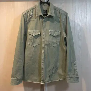 [ ZARA ] 데님 자켓 카키