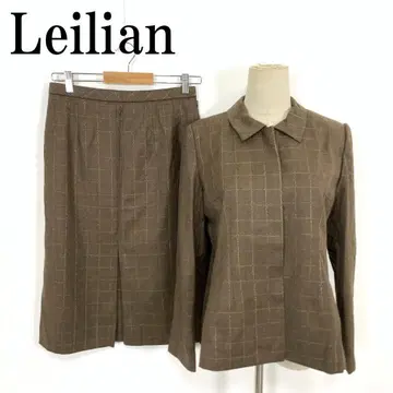 LA8580 레리안 스커트 수트 브라운 갈색 울 100% 11