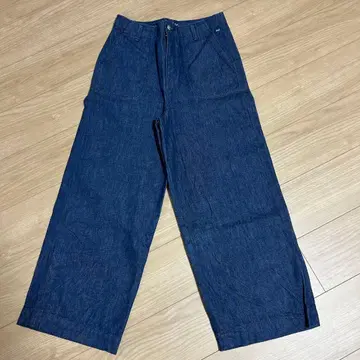 45R 데님 와이드 팬츠