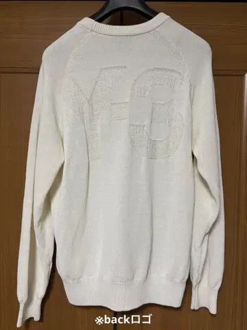 Y-3 화이트 니트 스웨터