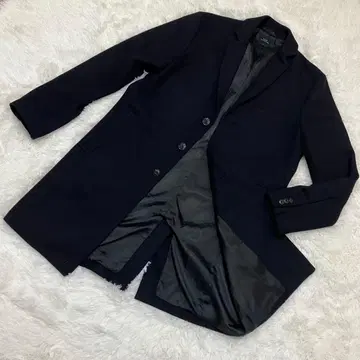 [ 새상품급 ] SLICK 체스터 코트 네이비 울 혼방 M 사이즈