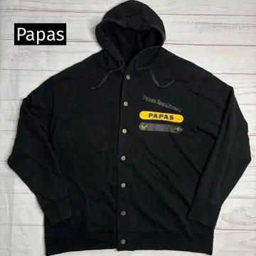 파파스 파파스 메탈 버튼 후드티 일본제