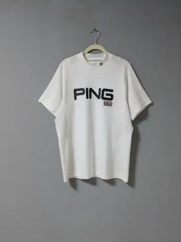 PING 핑 로고 반팔 모크넥 셔츠 풀오버