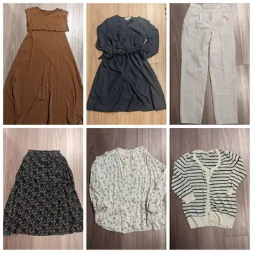 여성용 의류 6점 묶음 판매 NATURAL BEAUTY BASIC 외