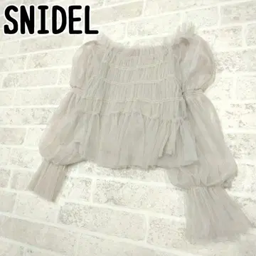 snidel 스나이델 튤 블라우스