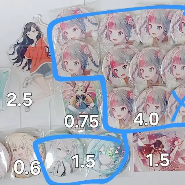 프세카 굿즈 캔뱃지 아크릴 스탠드 노블아트 (급전 11/13까지 판매)