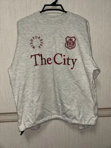 WISH FOREVER 그레이 맨투맨 M 사이즈