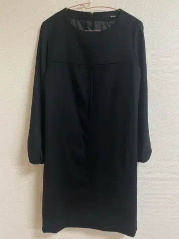 [ 새상품급 ] 블랙 포멀 울 캐시미어 캐시미어 혼방 M 원피스