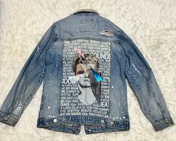 ZARA 자라 데미지 데님 자켓 보아 자켓 40