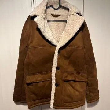 ZARA 보아 자켓 브라운