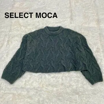 SELECT MOCA 케이블 짜임 긴팔 스웨터 그레이 F 루즈핏 니트