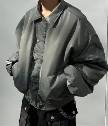 치카시츠 + 패딩 재킷 같은 누구 컬러 블루종