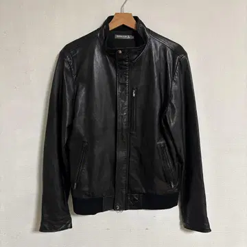 블랙 가죽 싱글 라이더 L 사이즈