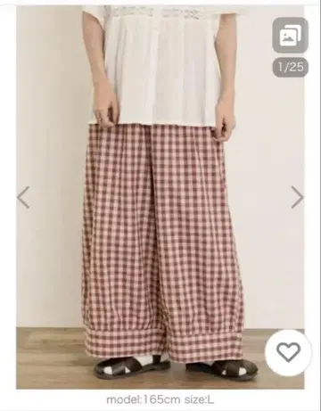 사만사 모스모스 밑단 절개 개더 팬츠 미사용 새상품