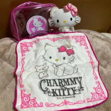 챠미키티 2006년 마스코트 & 타월 & 파우치 3종 세트