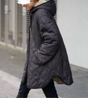 [FRAMeWARK] 퀼팅 보아 2WAY 후디 코트