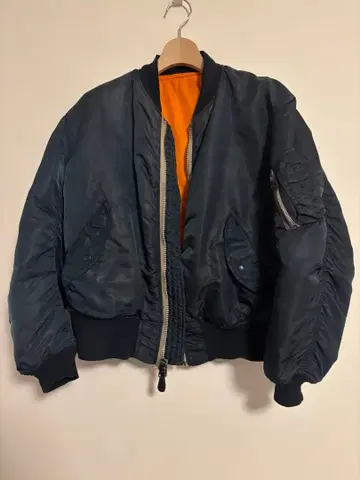 ma-1 플라이트 자켓 세로 스티치 네이비 L US army