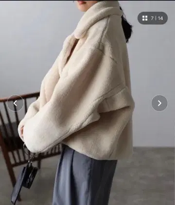 새상품급 테디베어 테디 보아 숏코트 자켓