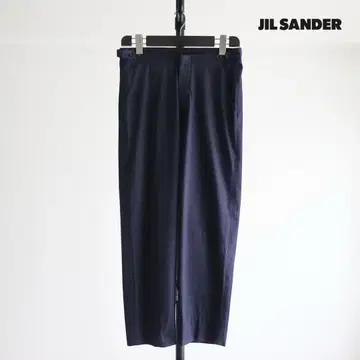 00s 질샌더 사이드 조절 코튼 트라우저 이태리제