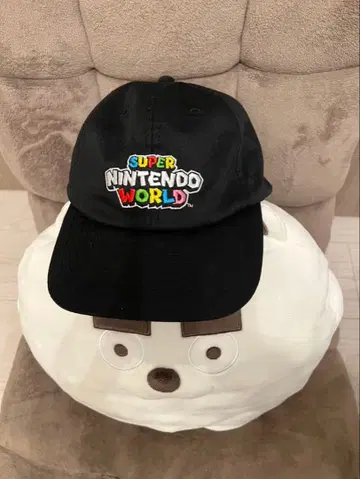 슈퍼 닌텐도 월드 캡 모자 블랙 닌텐도 마리오