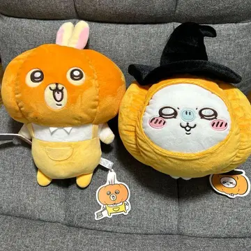 치이카와 할로윈 토끼 모몽가 호박 BIG 봉제 인형 세트
