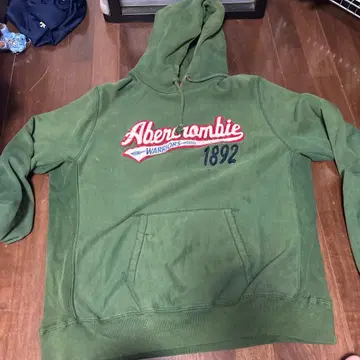 Abercrombie & Fitch 그린 후드티 XL