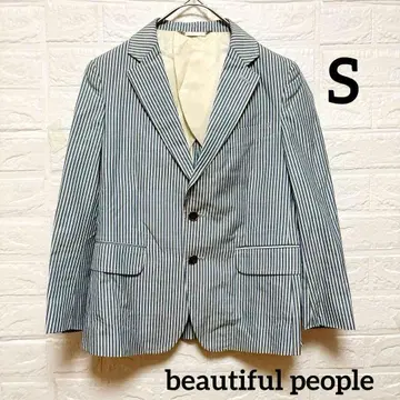 beautiful people 스트라이프 테일러드 자켓 36 사이즈