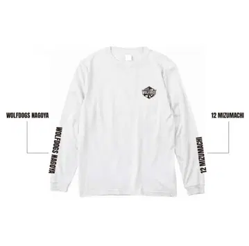 [미사용 새상품] 롱 슬리브 T셔츠 미야우라 켄토 울프 도그스 나고야