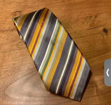 넥타이 긴자 타야 TAYA 멀티 스트라이프 실크 100%