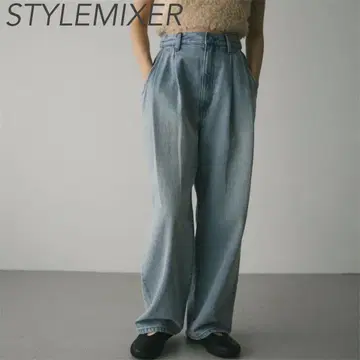 스타일믹서 턱 와이드 루즈 데님 M STYLEMIXER