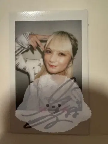 CANDYTUNE 미야노 시즈카 사인 폴라로이드